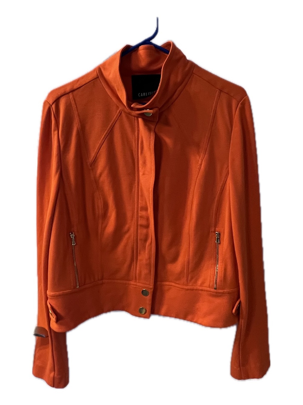 Carlisle Bright Orange Women's Zip-Front Jacket